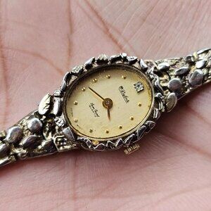Vintage dufonte by Lucien Piccard Wristwatch Gold Tone Analog Quartz Janap Mov